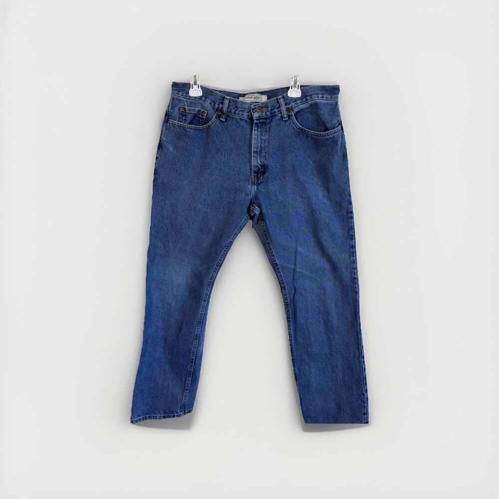 Urban Pipeline Jeans Men 36x32 Blue Denim Straight Leg 100% Cotton Casual 90s